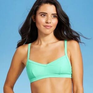 Xhilaration Swim Juniors' Seafoam Green Classic Adjustable Bikini Top - XL